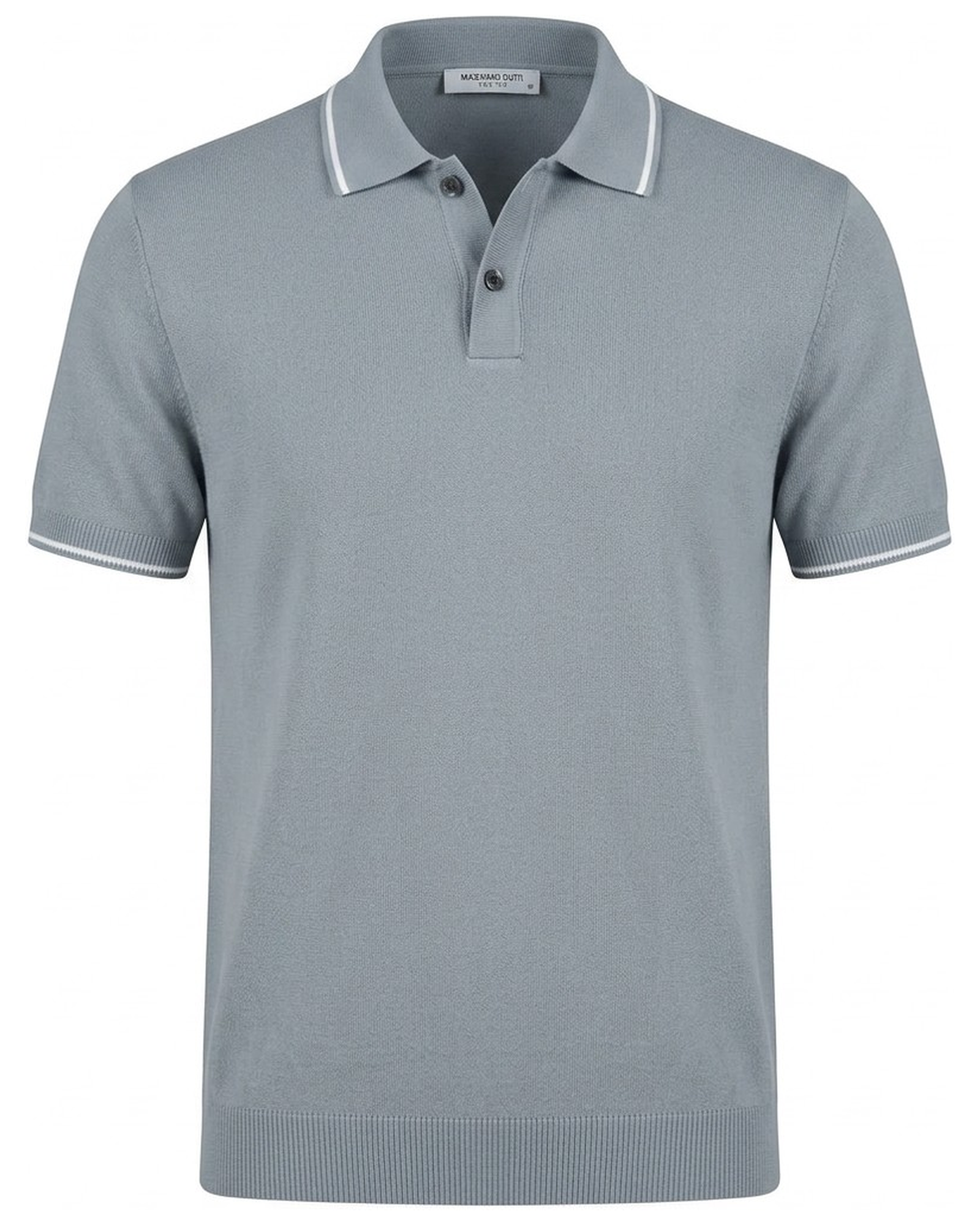 Polo Maille Motif Ondulé Coupe Premium