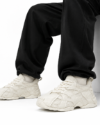 Sneakers Homme en Mesh Texturé – Noir ou Écru