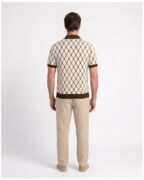 Polo Homme Motif Géométrique Premium