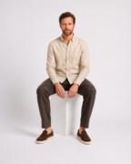 Chemise Homme Casual Chic à Col Boutonné