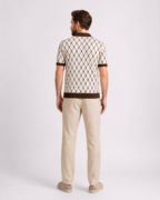 Polo Homme Motif Géométrique Premium