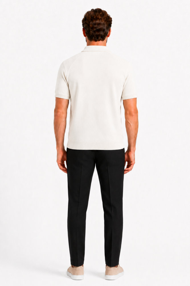 Polo Homme Col Ouvert – Coupe Décontractée