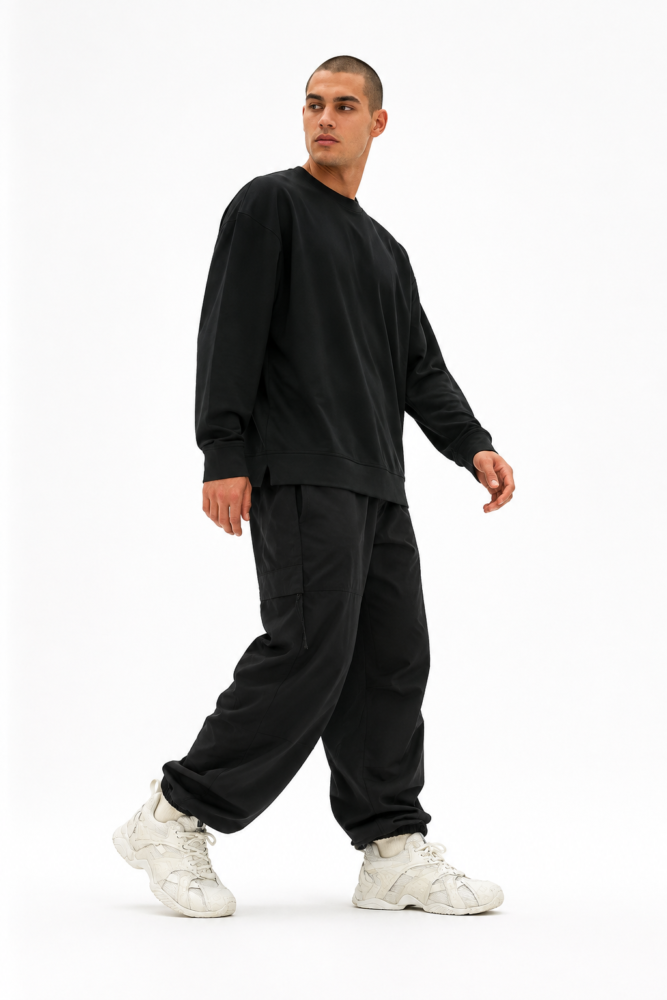 Sneakers Homme en Mesh Texturé – Noir ou Écru